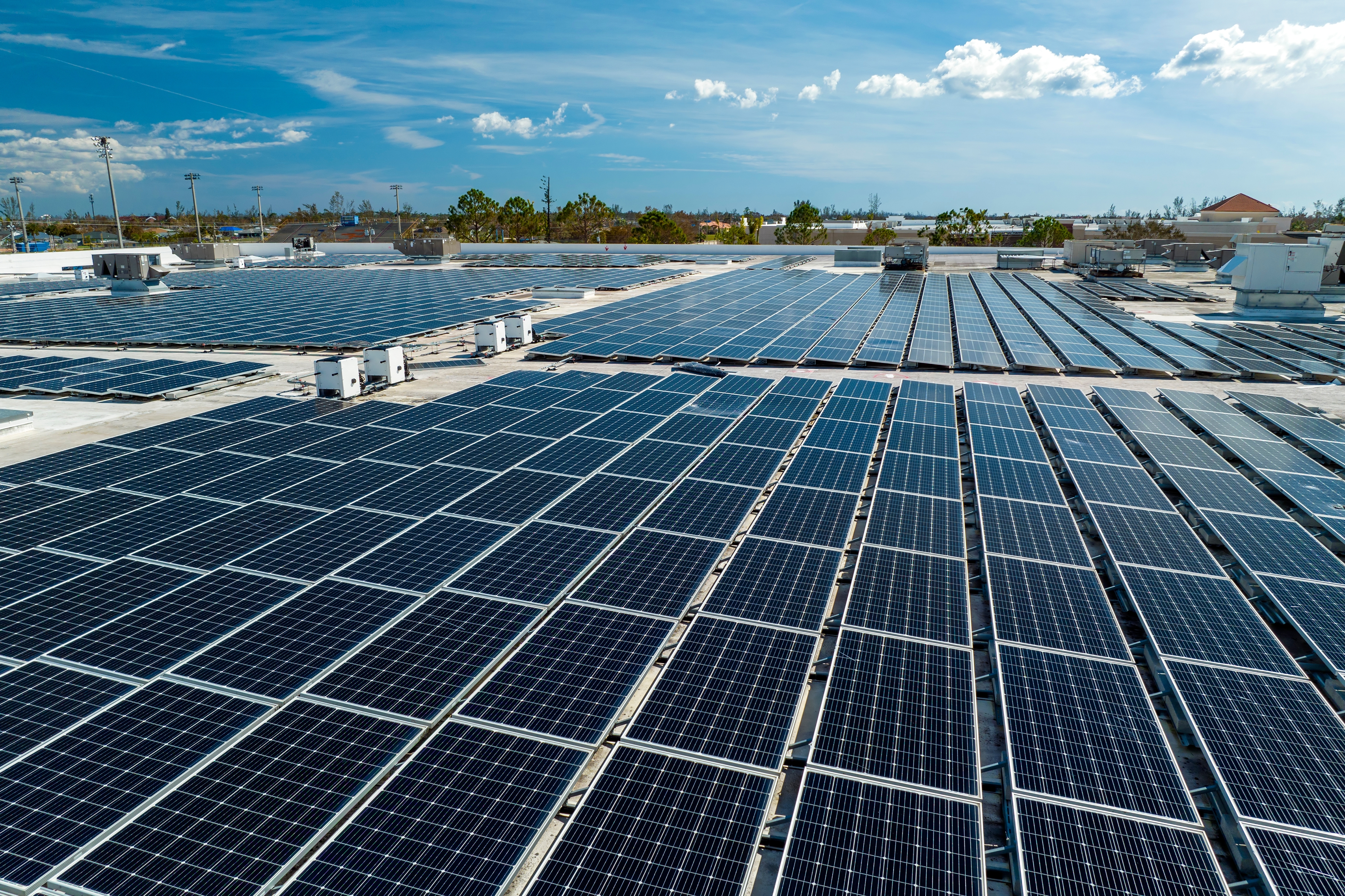 Solar panel array installation